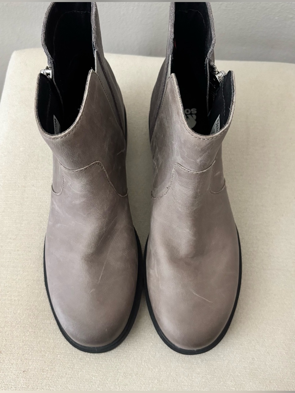 SOREL WATERPROOF Women's Grey Ankle Boots - Size 8 - Picture 7 of 11